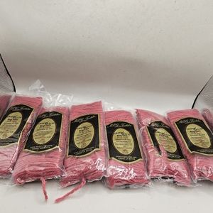 NEW Lot of 6 MCG Textile Rug Yarn Acrylic Sealed Packages - 320 Pieces Dark Pink